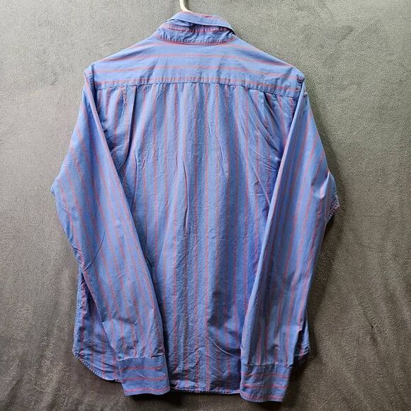 Bonobos Shirt Mens Medium Blue Pink Striped Long Sleeve Slim Fit Button Up - Picture 7 of 8